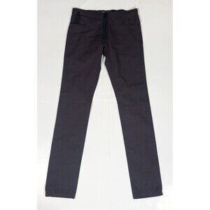 Raf Simons 2004 Heavy Waxed Cotton Skinny Gimp Jeans Front Zip SZ 32